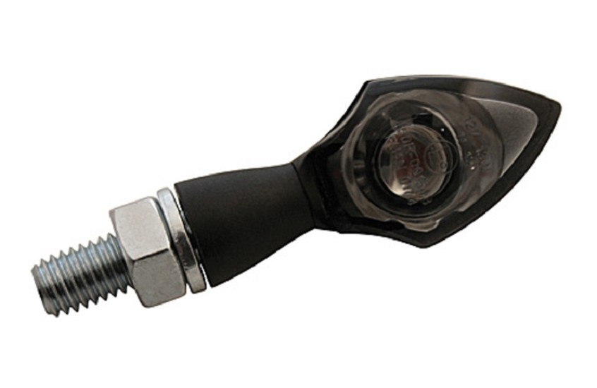 HIGHSIDER Ein-LED-Blinker PEN HEAD, getöntes Glas