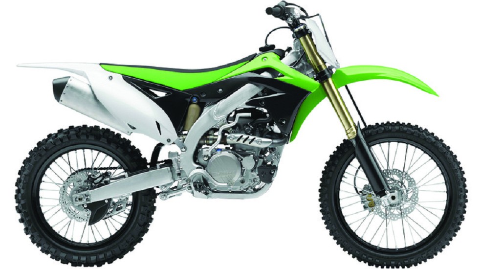 POLISPORT Kühlerspoiler seitlich Originalfarbe Grün/Schwarz passend für Kawasaki KX450F