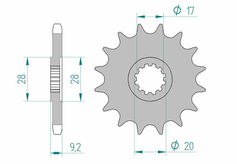 AFAM Standard Stahlritzel vorne 94121 - 428