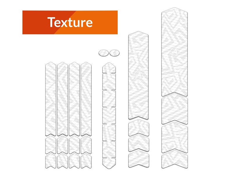 ALGIS Texture Frame Guards Kit L - White Lines ALGIS Texture Frame Guards Kit L - White Lines