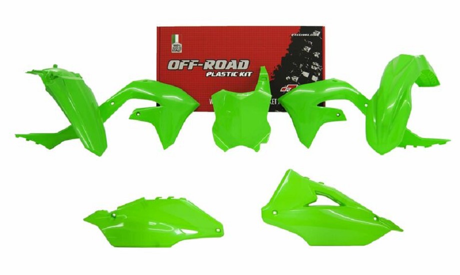 RACETECH Plastik-Kit neongrün passend für Kawasaki KX450F RACETECH Plastik-Kit neongrün passend für Kawasaki KX450F