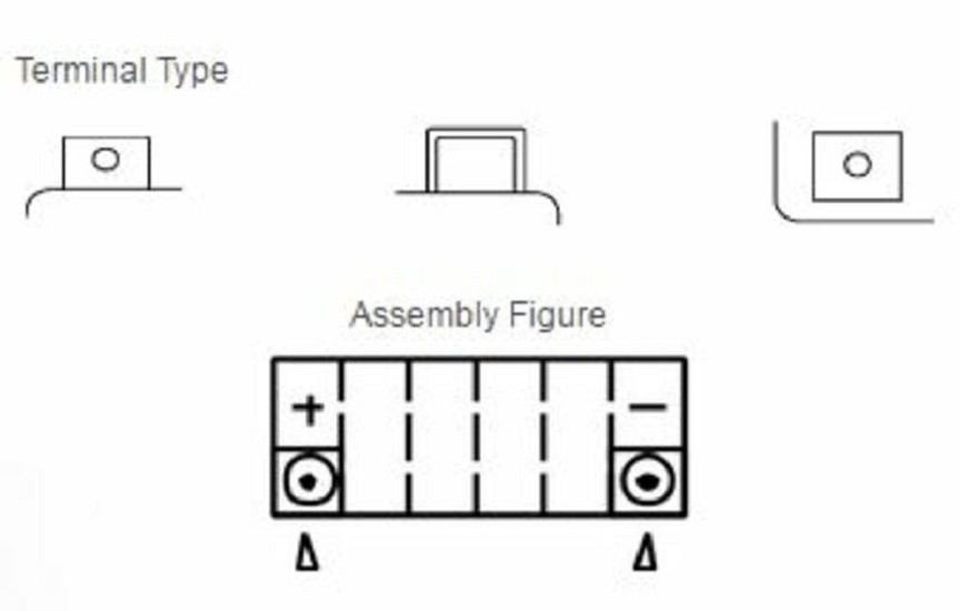 YUASA Wartungsfreie Batterie mit Säurepack - YT12A-BS