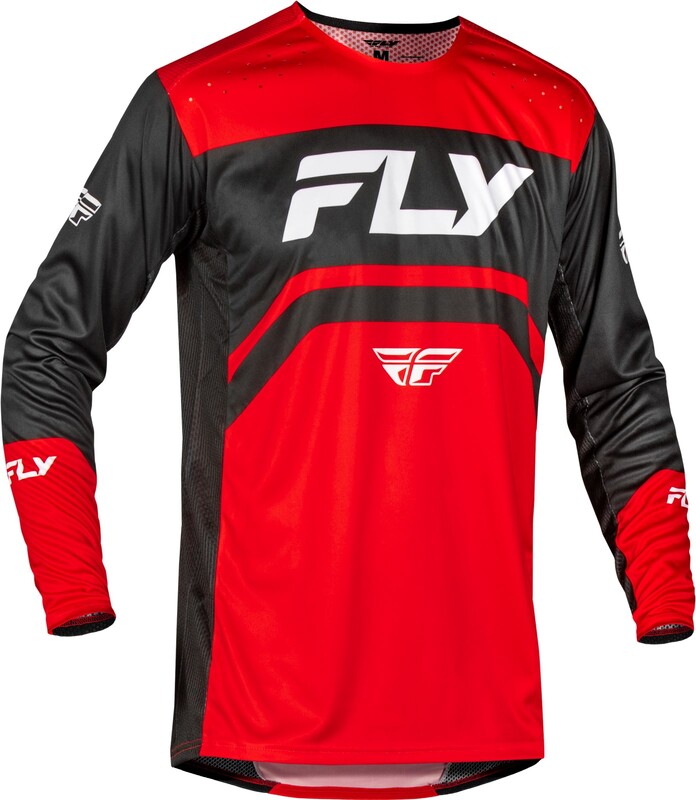 FLY RACING Rayce Jugend Fahrrad-Jersey - Rot/Schwarz/Weiß