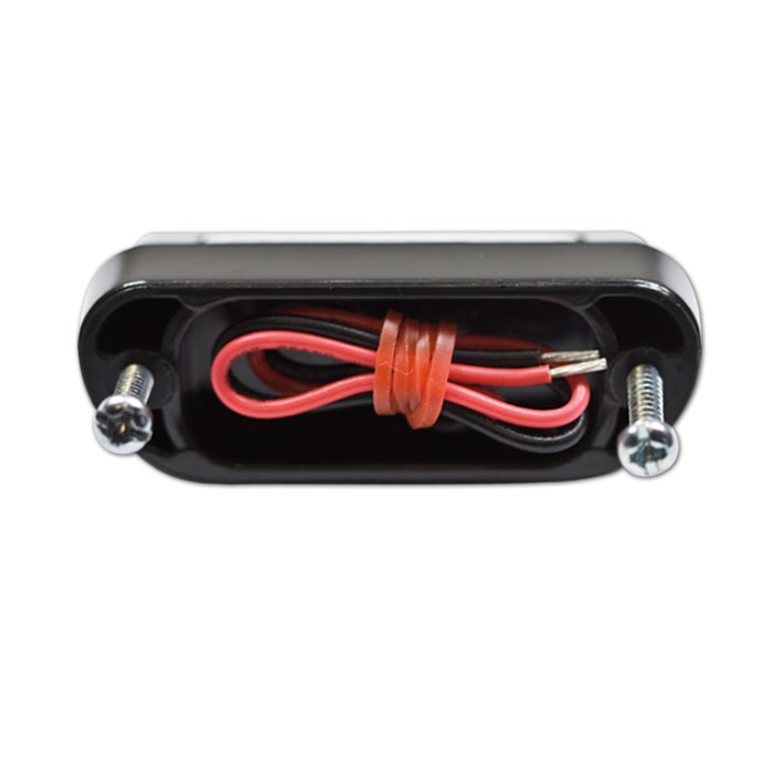 LED-Kennzeichenbeleuchtung Zest schwarz ABS