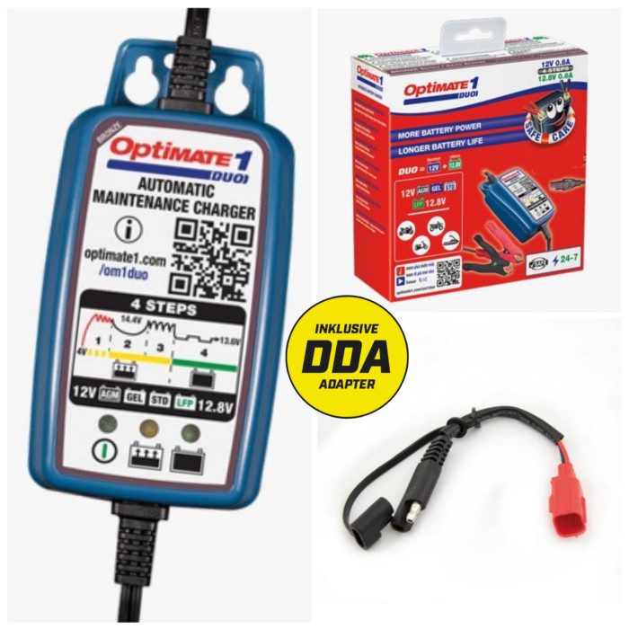 Batterieladegerät OptiMate1 DUO 0.6A+DDA/EURO5 Batterieladegerät OptiMate1 DUO 0.6A+DDA/EURO5