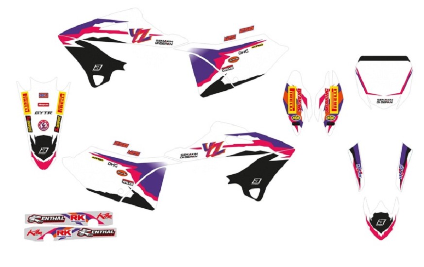 BLACKBIRD Replica Team passend für Yamaha Factory 23, 50th Anniversary komplettes Grafik-Kit BLACKBIRD Replica Team passend für Yamaha Factory 23, 50th Anniversary komplettes Grafik-Kit
