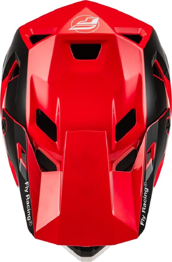FLY RACING Rayce Fahrrad Helm - Rot/Schwarz/Weiß