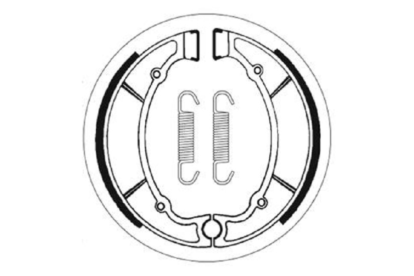 Bremsbacke SBS 2064 Maße: 180 x 30