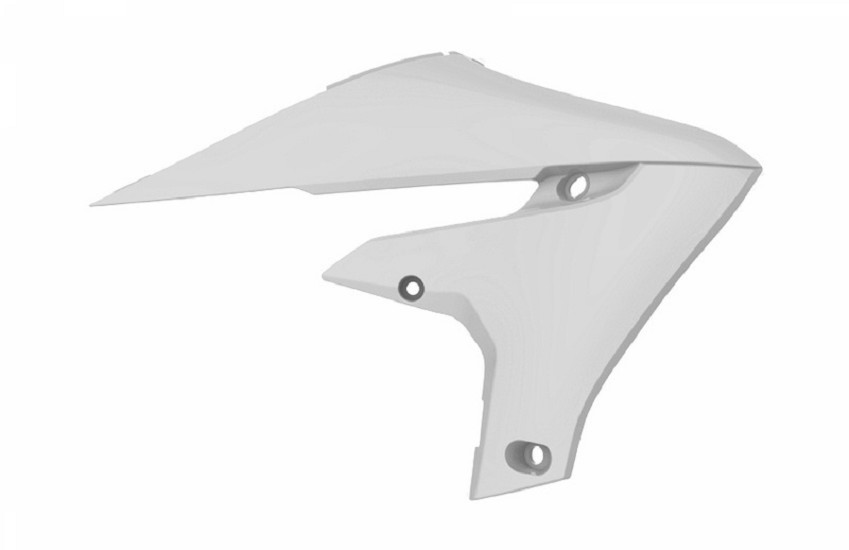 POLISPORT Kühlerspoiler seitlich Weiß passend für Yamaha YZ450F