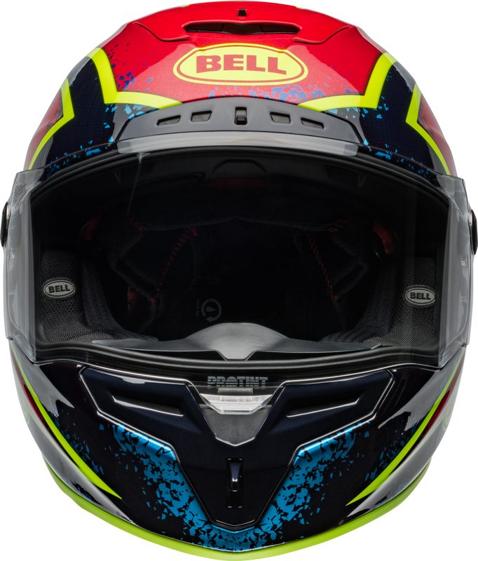 BELL Race Star DLX Flex Helm - Xenon Gloss Blue/Retina
