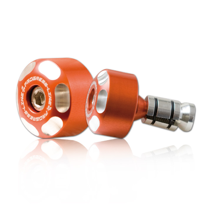 Lenkergewichte LOGO Alu 6061 orange
