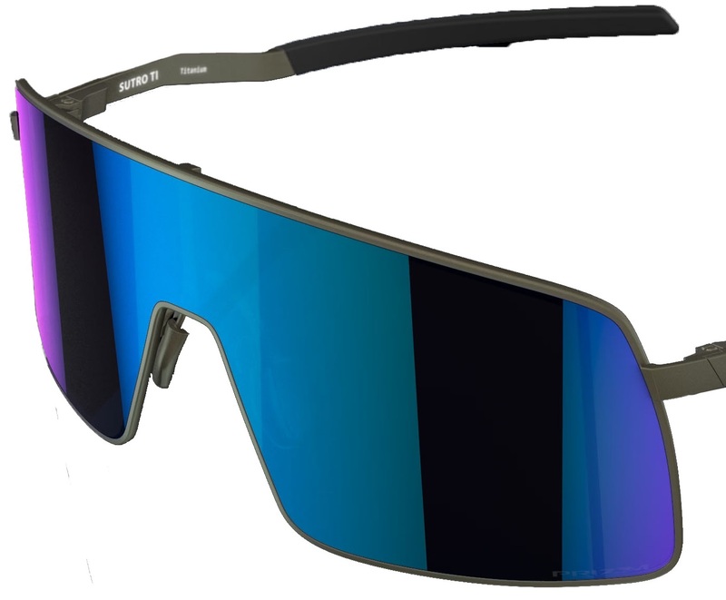 OAKLEY Sutro TI Sunglasses - Satin Lead Prizm Sapphire Lens