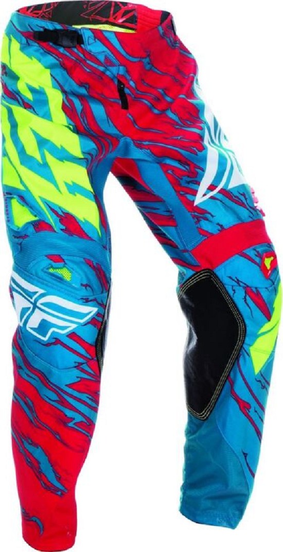 FLY RACING Kinetic Relapse Pants Teal/Red Sz 24 FLY RACING Kinetic Relapse Pants Teal/Red Sz 24