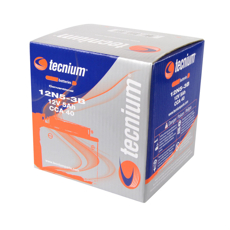 TECNIUM Blei/Säure Batterie mit Säurepack - 12N5-3B