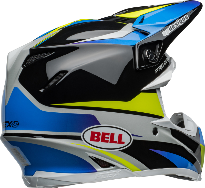 BELL Moto-9S Flex Helm - Pro Circuit 24 Gloss Black/Blue BELL Moto-9S Flex Helm - Pro Circuit 24 Gloss Black/Blue