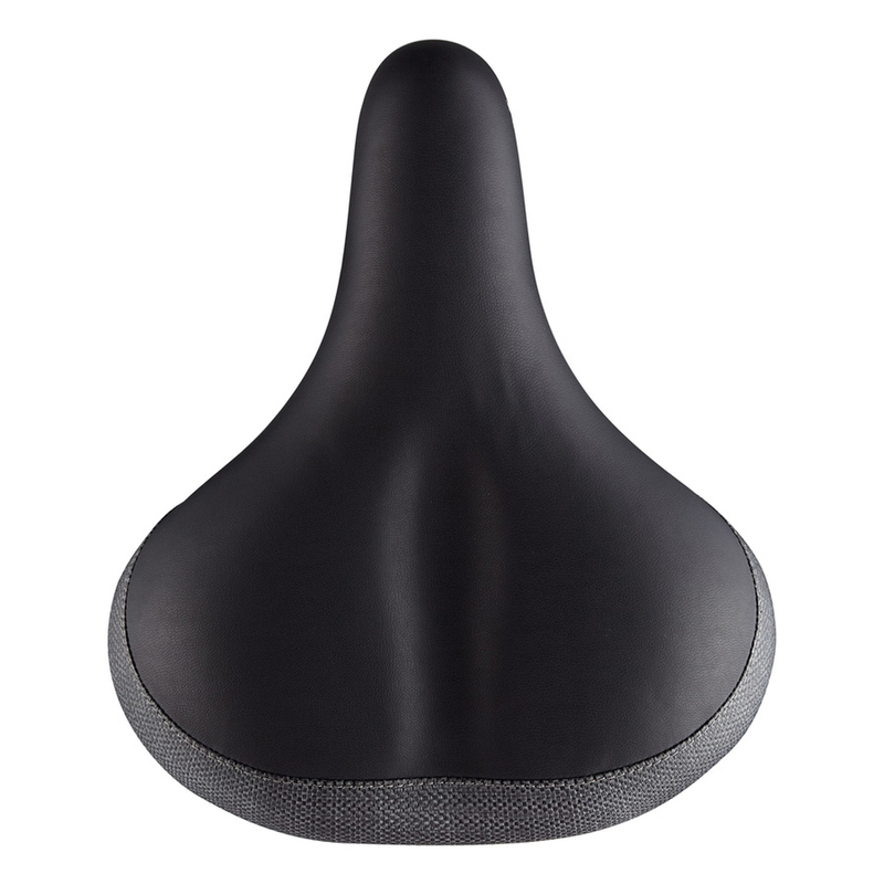 VELO Bicycle Saddle Cruiser comfort w/spring Black High density ArcTech