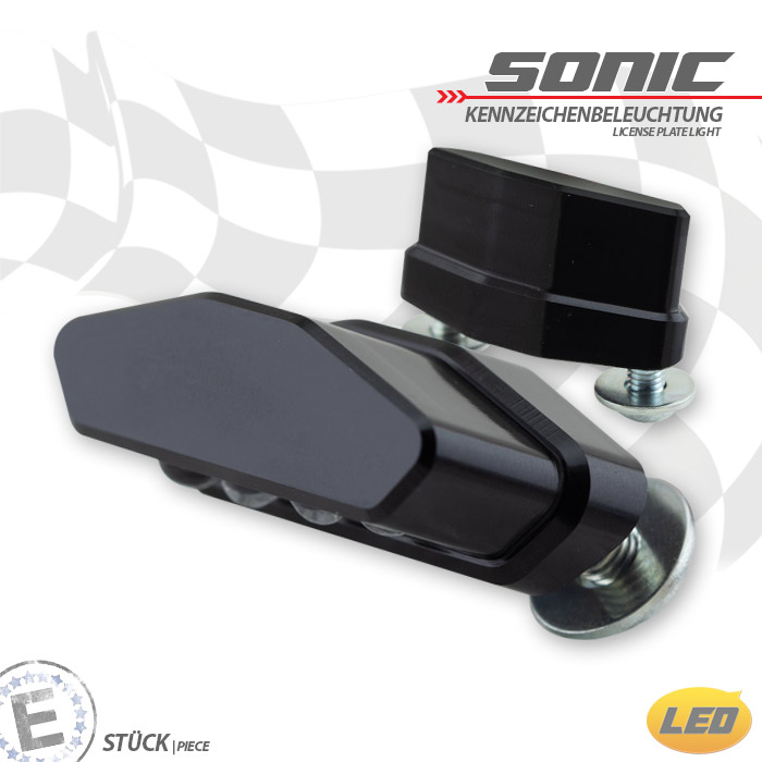 LED-Kennzeichenbeleuchtung SONIC Alu M5