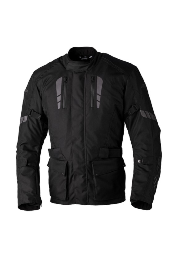 RST Axiom Plus Airbag CE Textil-Jacke - Schwarz/Schwarz Größe M RST Axiom Plus Airbag CE Textil-Jacke - Schwarz/Schwarz Größe L