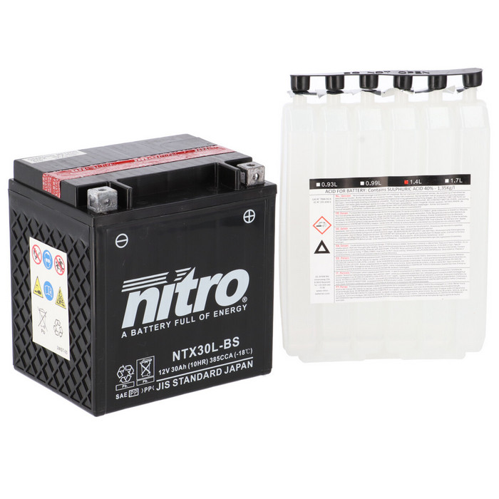 Batterie Nitro NTX30L-BS 30AH MF