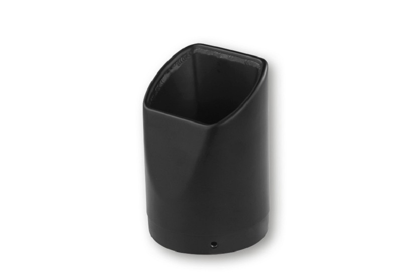 IXIL Endkappe Square, Schwarz, für Dämpfer mit D=112mm