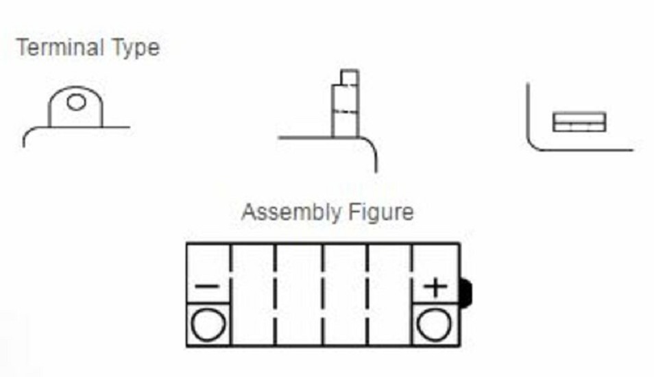 YUASA Blei/Säure Batterie ohne Säurepack - YB5L-B