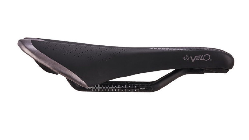 VELO Senso Tri Bike Saddle Black/Silver VELO Senso Tri Bike Saddle Black/Silver