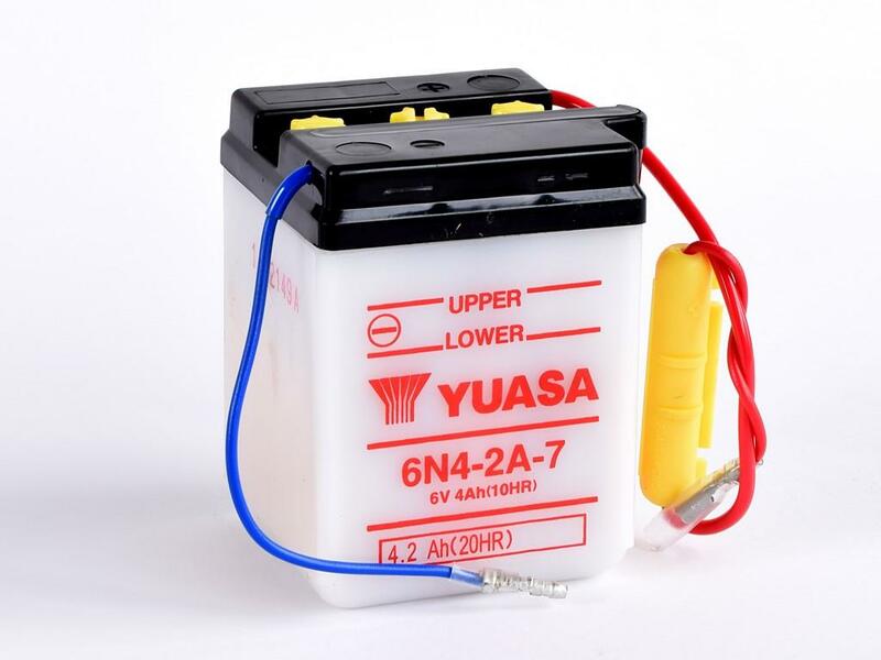 YUASA Blei/Säure Batterie ohne Säurepack - 6N4-2A-7 YUASA Blei/Säure Batterie ohne Säurepack - 6N4-2A-7