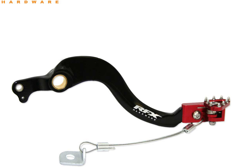 RFX Pro FT Bremspedal hinten - Schwarz/Rot