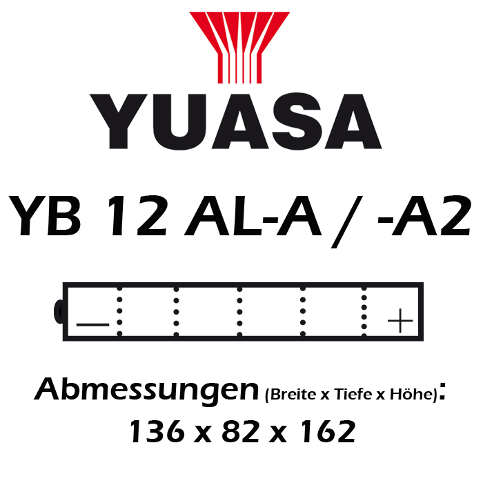 Batterie YUASA YB12AL-A2 12 AH