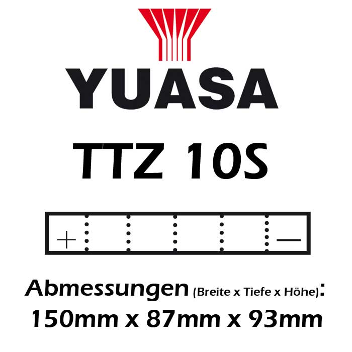 Batterie YUASA TTZ10S 8,6 AH MF
