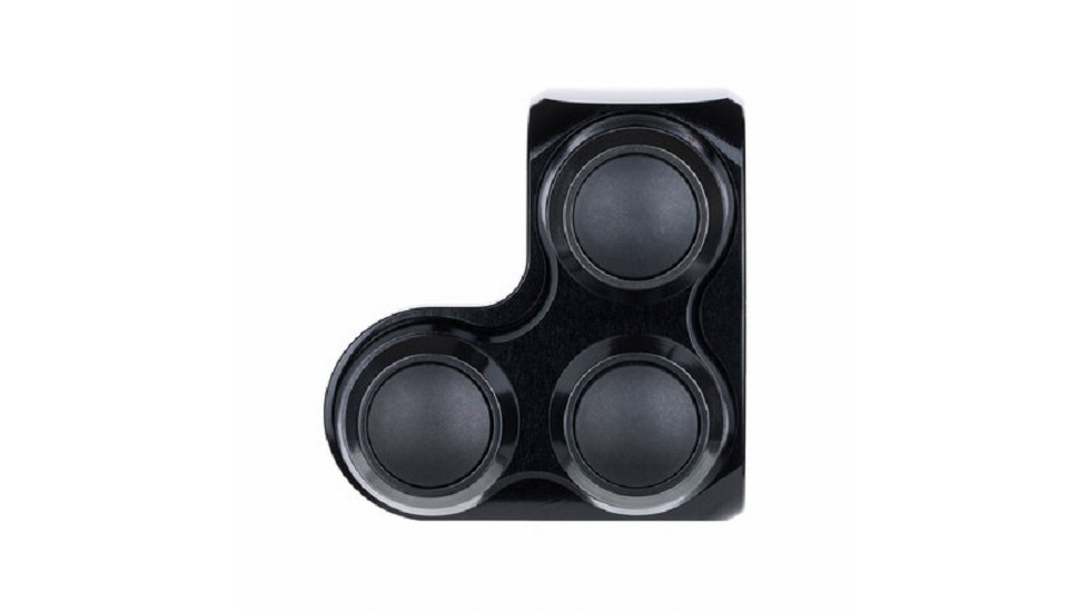 MOTOGADGET mo.switch basic Tasterarmatur, 3 Taster Schwarz/Schwarz