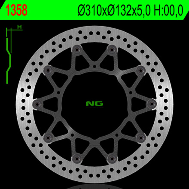 NG BRAKES Bremsscheibe schwimmend rund NG BRAKES Bremsscheibe schwimmend rund