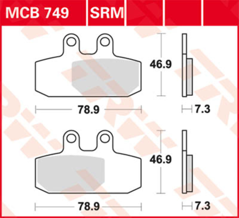 TRW Lucas Bremsbelag MCB749