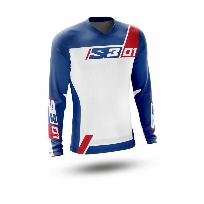 S3 Kollektion 01 Jersey - Patriot Rot/Blau Größe S S3 Kollektion 01 Jersey - Patriot Rot/Blau Größe S