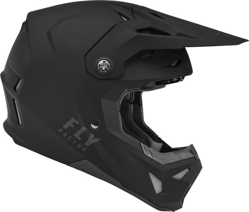 FLY RACING Kinderhelm Formula CP Solid - Mattschwarz