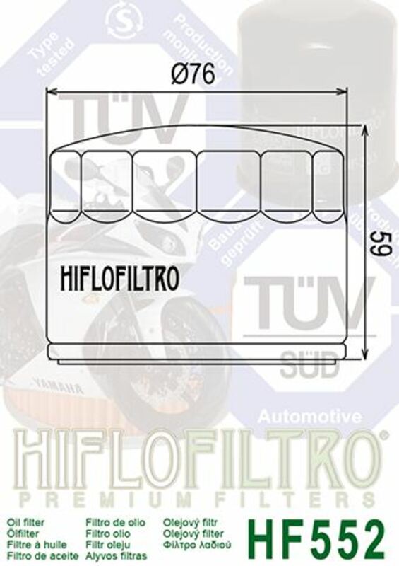 HIFLOFILTRO Ölfilter - HF552