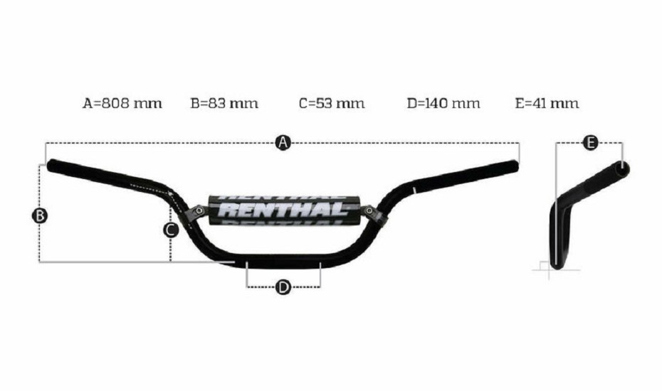 RENTHAL Fatbar 822 passend für KTM Niedriger Lenker