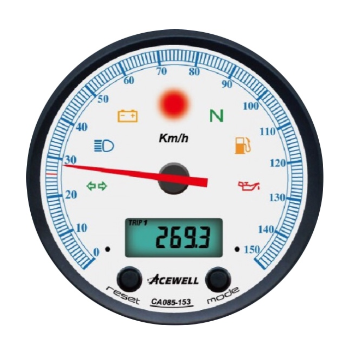 ACEWELL Analog Tacho 150 Km/h Digital DZM ACEWELL Analog Tacho 150 Km/h Digital DZM