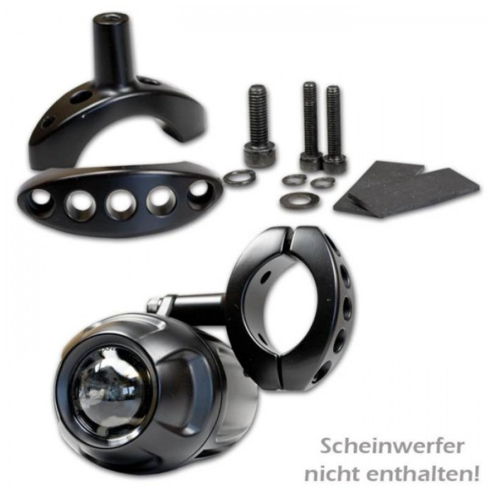 Halteklemme Scheinwerfer Motorrad schwarz Halteklemme Scheinwerfer Motorrad schwarz
