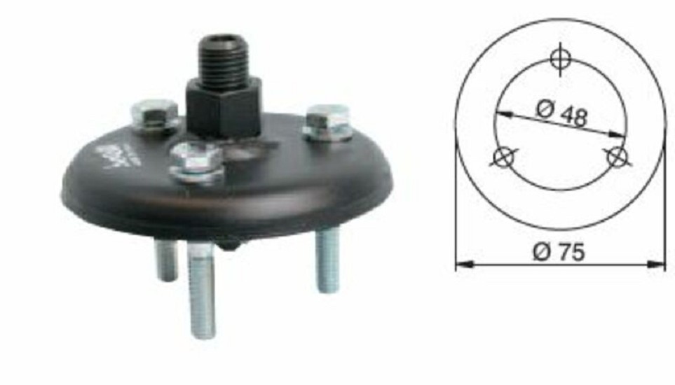 BUZZETTI Polradabzieher 3-Punkt 48 mm /75 mm