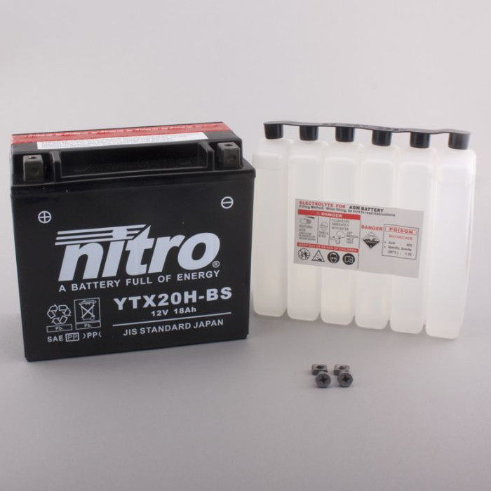 Batterie Nitro YTX20H-BS 18AH MF Batterie Nitro YTX20H-BS 18AH MF