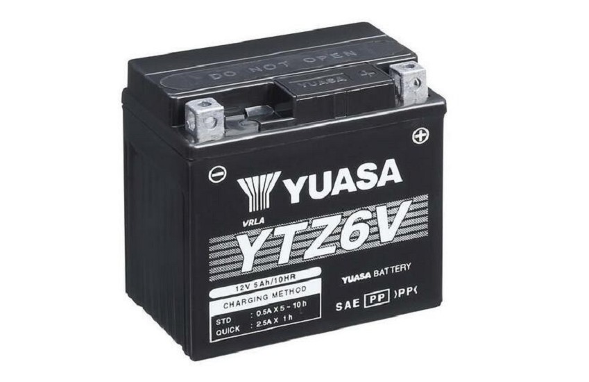 YUASA Wartungsfreie Batterie mit Säurepack - YTZ6V