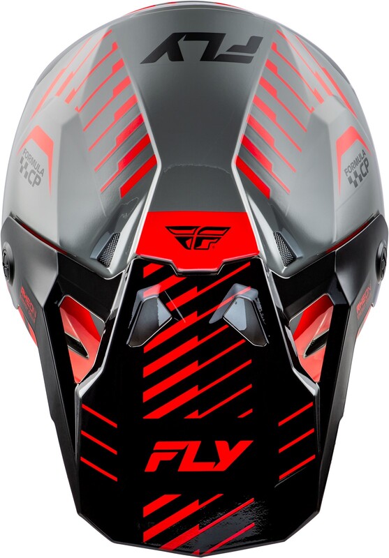 FLY RACING Formula CP Slice Helm - Grau/Rot/Schwarz FLY RACING Formula CP Slice Helm - Grau/Rot/Schwarz
