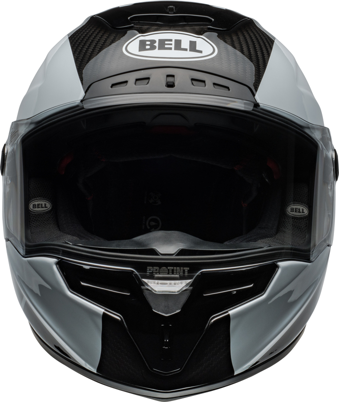 BELL Race Star DLX Flex Helm - Offset Gloss Black/White