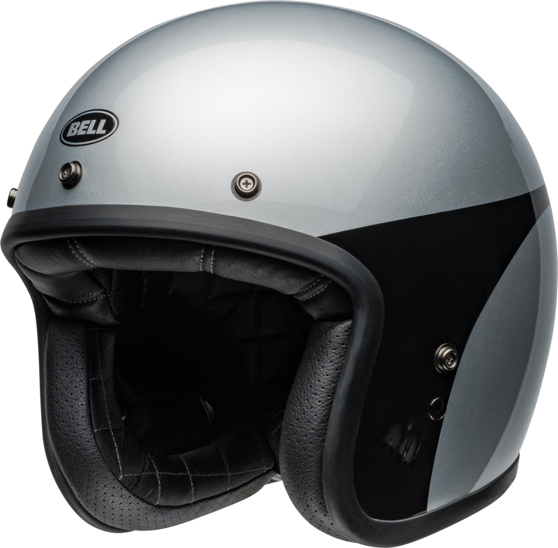 BELL Custom 500 Helm - Chassis Gloss Silver Black BELL Custom 500 Helm - Chassis Gloss Silver Black