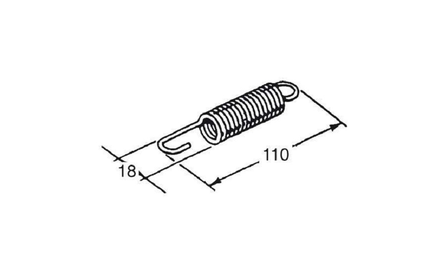 BUZZETTI Federn 110x18mm für Mittelständer BUZZETTI Federn 110x18mm für Mittelständer