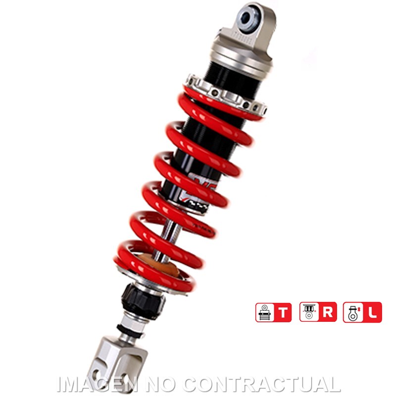 Federbein Z456-Serie Mono hinten passend für Kawasaki KLV 1000, passend für Suzuki DL 1000 V-Strom MZ456-340TRL-13-85