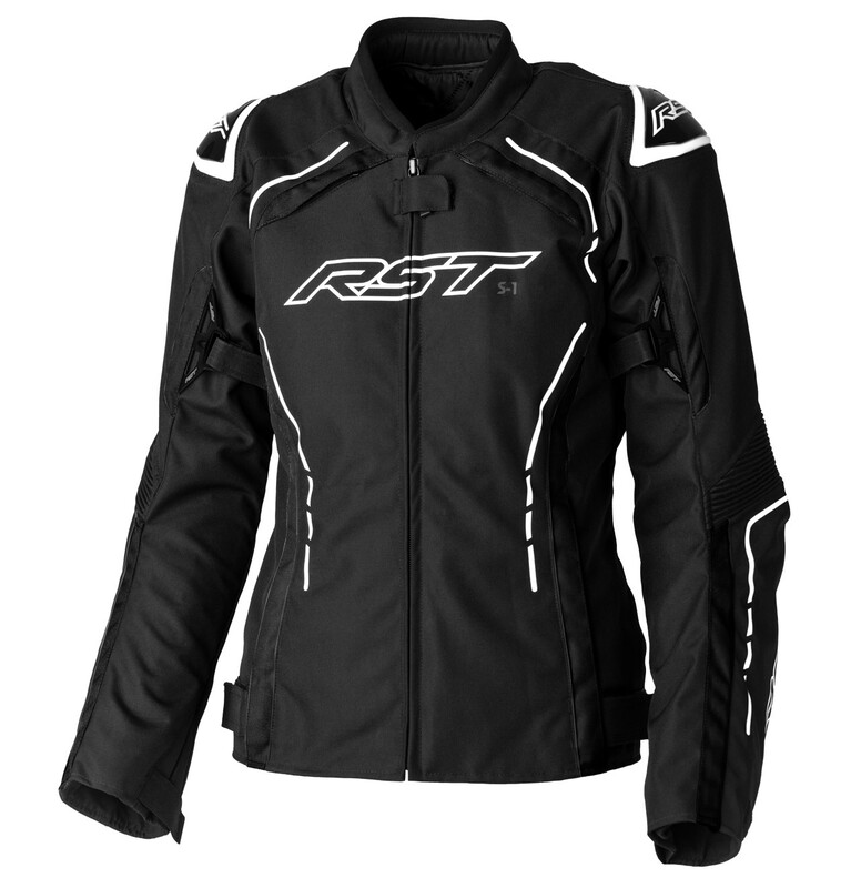 RST Damen S1 CE Textil-Jacke - Schwarz/Weiß Size L