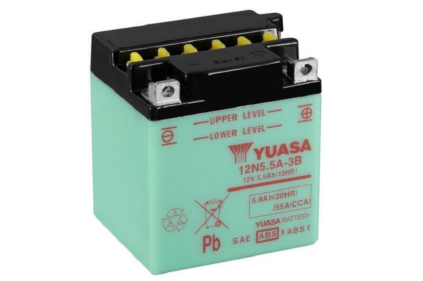 YUASA Blei/Säure Batterie ohne Säurepack - 12N5.5A-3B YUASA Blei/Säure Batterie ohne Säurepack - 12N5.5A-3B