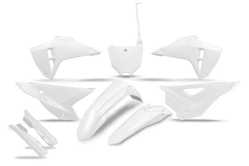 UFO Komplett Kunstoff-Kit mit Gabelschützer - Weiß matt